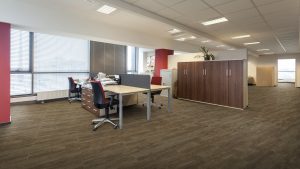 Work room with desks in an office